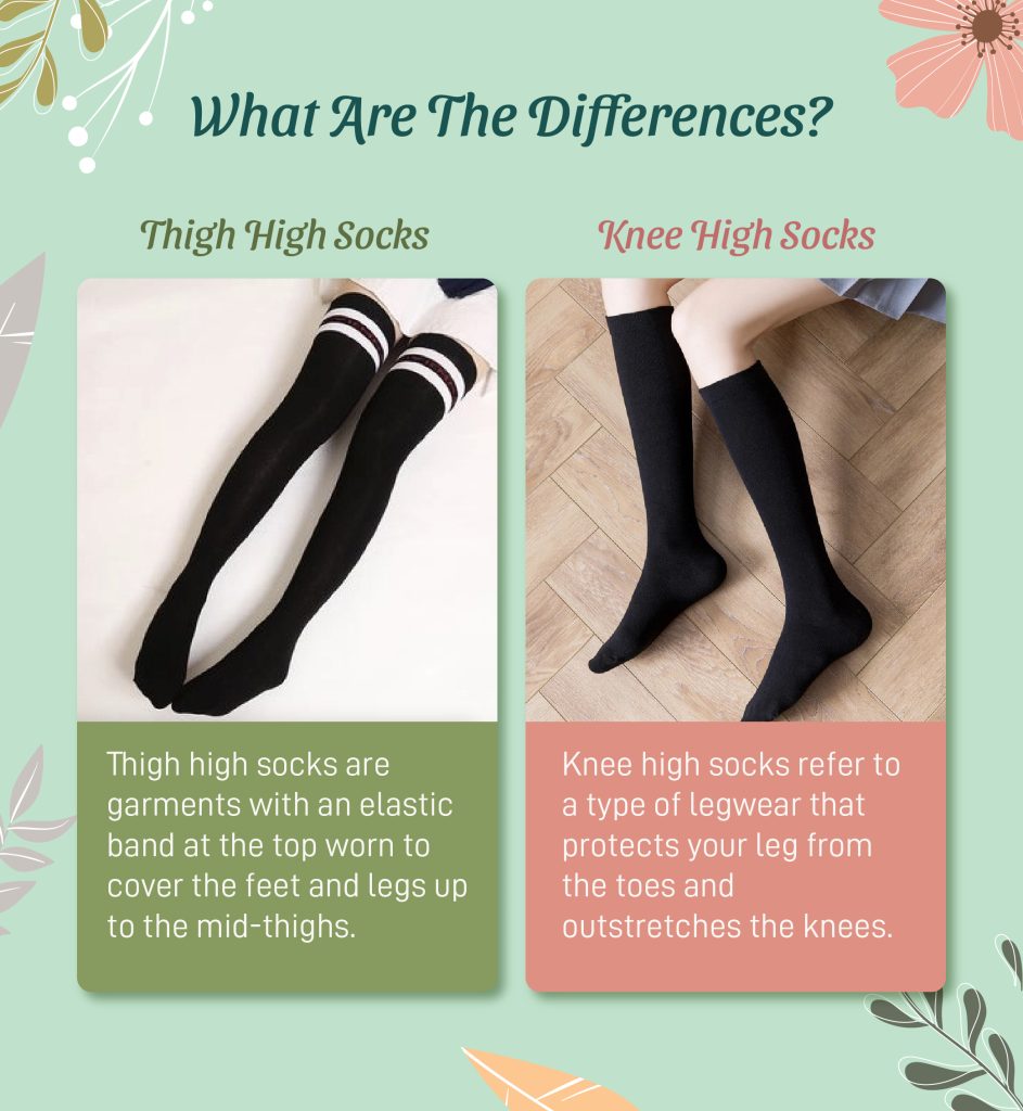 The Difference between Knee-High Socks and Tube Socks