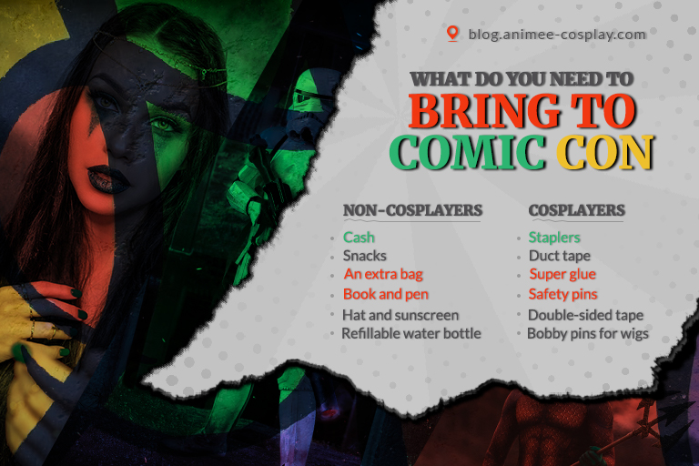 things to bring to comic-con